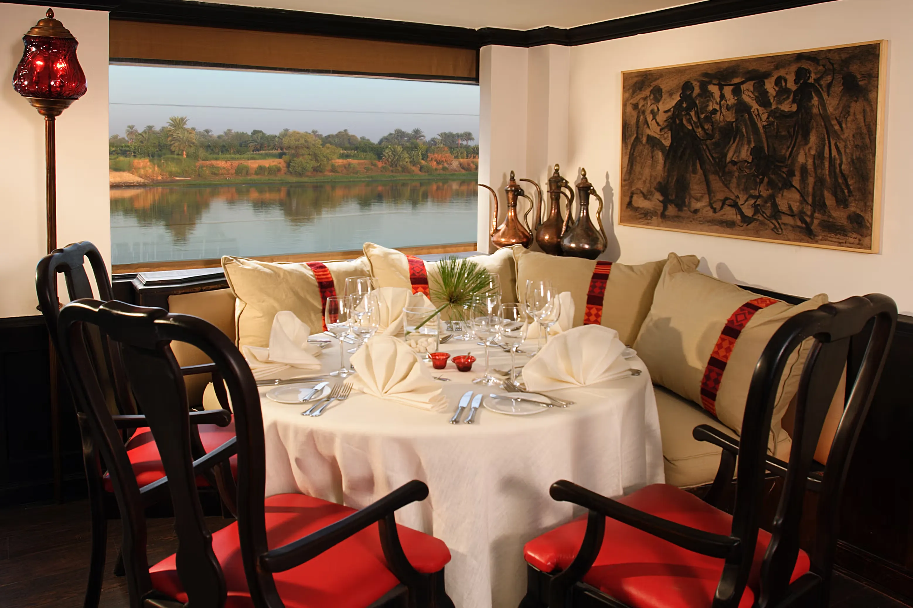 Restaurant aboard the Sanctuary Sun Boat III Nile Cruise Nile cruise